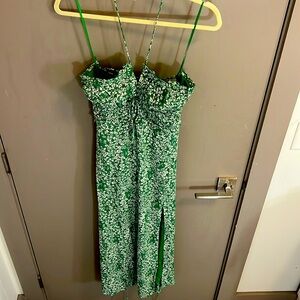 ASTR green summer dress